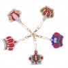 5pcs Crown Keychains