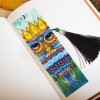 2x Leather Bookmarks Bird