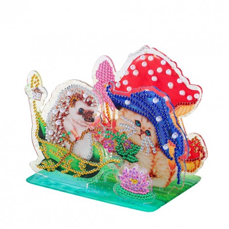 DIY Stickers - Hedgehog And Cat