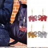 4pcs Elephant Key Rings