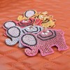 4pcs Elephant Key Rings