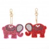 4pcs Elephant Key Rings
