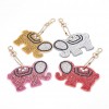 4pcs Elephant Key Rings