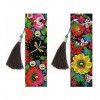 Leather Flower Tassel Art Book Marks