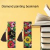 Leather Flower Tassel Art Book Marks
