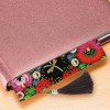 Leather Flower Tassel Art Book Marks