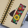 Leather Flower Tassel Art Book Marks