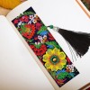 Leather Flower Tassel Art Book Marks