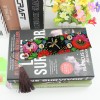 Leather Flower Tassel Art Book Marks