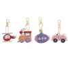 DIY Keychain - 4Pcs Aircraft Car
