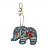 5pcs Elephant Keyring Keychains
