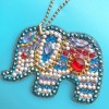 5pcs Elephant Keyring Keychains