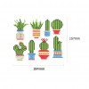 DIY Stickers - 8Pcs Cactus