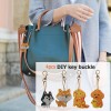 4pcs Dog Keychain Special Women Bag Keyring