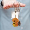 4pcs Dog Keychain Special Women Bag Keyring