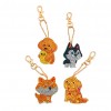 4pcs Dog Keychain Special Women Bag Keyring