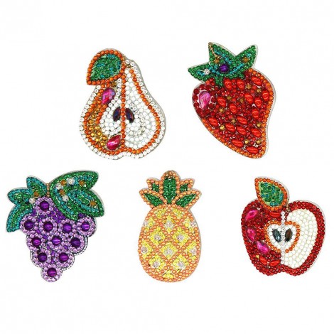 5pcs Fruit Keychains Jewelry