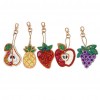 5pcs Fruit Keychains Jewelry