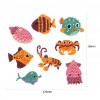 DIY Stickers - 8Pcs Sea Fish Turtle