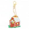 DIY Keychain - 4Pcs Colorful House