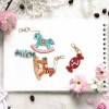 4pcs Horse Candy Keychains