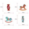 4pcs Horse Candy Keychains