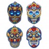 4pcs Keychain Skull Ornament