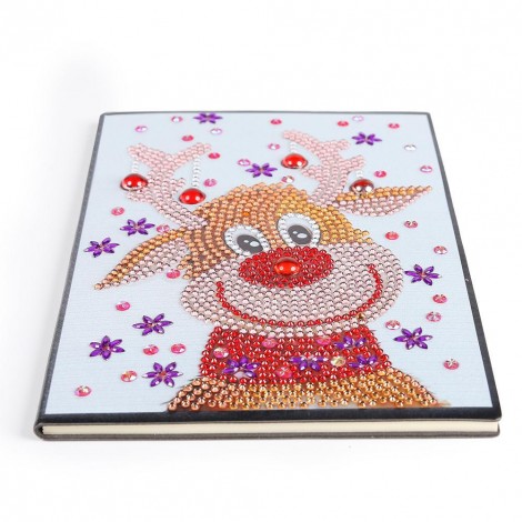 Christmas Elk 60 Pages A5 Notebook