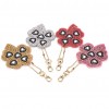 4pcs Plant Shape Keychain