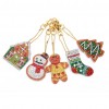 5pcs Christmas Women Keyring