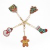 5pcs Christmas Women Keyring