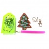 5pcs Christmas Women Keyring