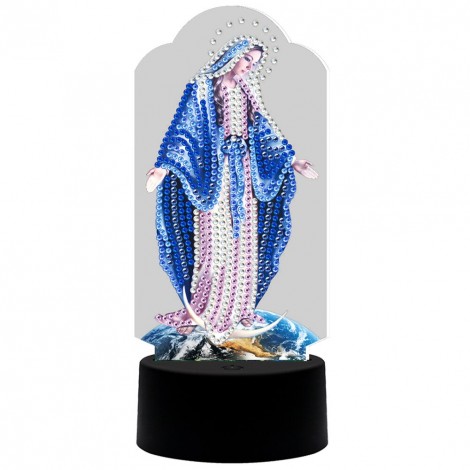LED Light Goddess Religion Night Lamp