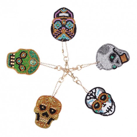 5pcs Skull Bag Keychain