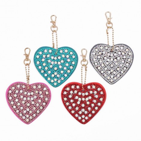 4pcs Heart Key Chain
