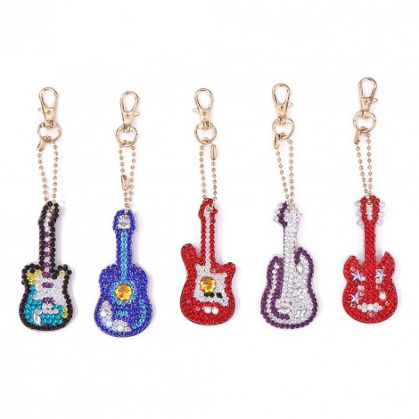 5pcs Violin Keychains