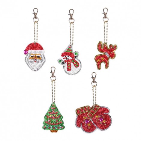5pcs Christmas Key Chain