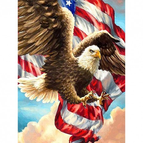 Animals 14CT Stamped Cross Stitch Kits Needlework Embroidery (SZX031 Hawk)