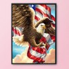 Animals 14CT Stamped Cross Stitch Kits Needlework Embroidery (SZX031 Hawk)