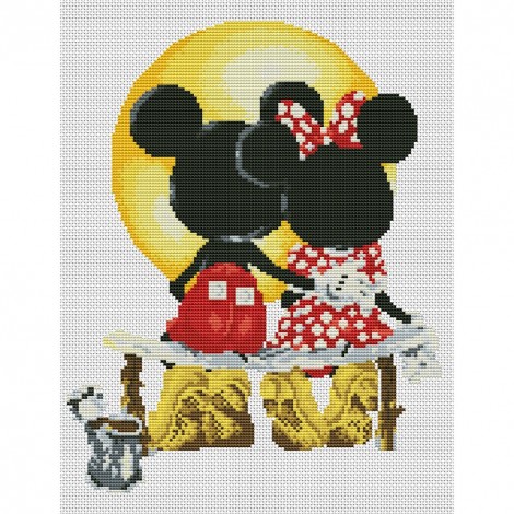 Cartoon Mouse Stamped DIY Cross Stitch Kits 11CT Print Embroidery (M0082)