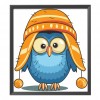 Owl Bird with Cap - 11CT Stamped Cross Stitch - 36x40cm