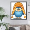 Owl Bird with Cap - 11CT Stamped Cross Stitch - 36x40cm