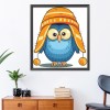 Owl Bird with Cap - 11CT Stamped Cross Stitch - 36x40cm