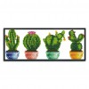 11CT Ornaments DIY Stamped Canvas Kit Cross Stitch Needlework (H818 Cactus)
