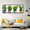 11CT Ornaments DIY Stamped Canvas Kit Cross Stitch Needlework (H818 Cactus)