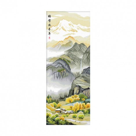 Seasons Landscape - 11CT Stamped Cross Stitch - 115x50cm