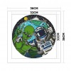 Aliens Astronaut - 11CT Stamped Cross Stitch - 36x36cm