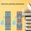 2pcs Leather Tassel Mandala Bookmarks