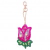 4pcs Flowers Keychains