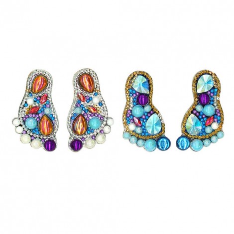 4pcs Keychain Feet Keyring